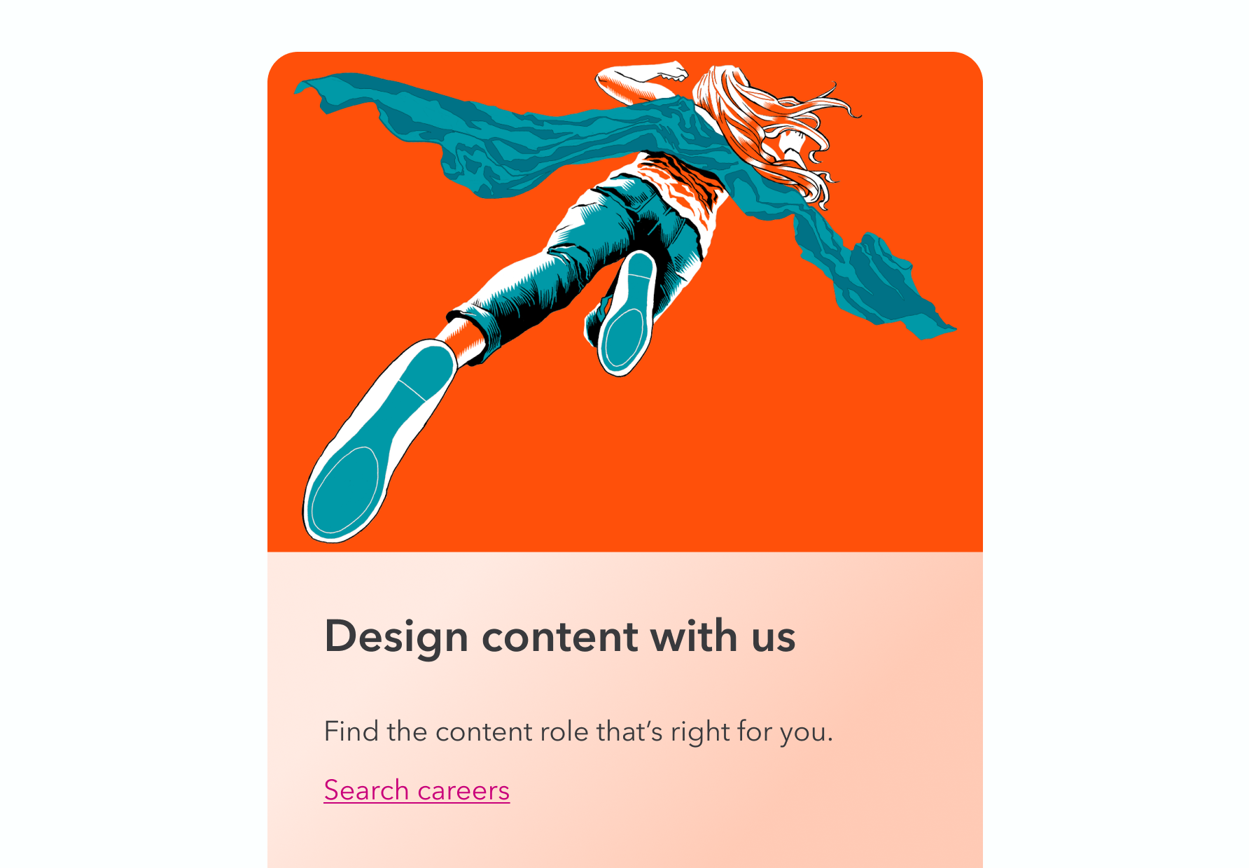 illustration of a superhero flying